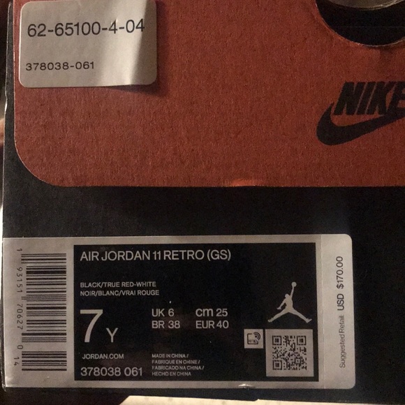 Brand new retro 11s size 7 - Picture 2 of 4